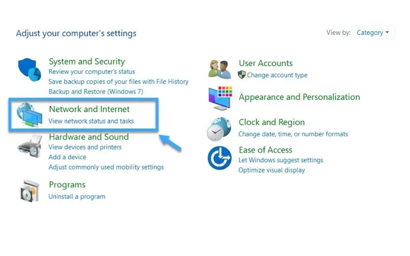 Instructions for changing DNS 1.1.1.1 on Windows PC